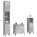 Set muebles de baño 2 piezas madera contrachapada gris hormigón