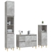 Set muebles de baño 2 piezas madera contrachapada gris hormigón