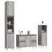 Set de muebles de baño 3 pzas madera contrachapada gris sonoma