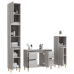 Set de muebles de baño 3 pzas madera contrachapada gris sonoma