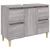 Set de muebles de baño 3 pzas madera contrachapada gris sonoma