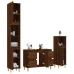 Set de muebles baño 3 pzas madera contrachapada roble marrón