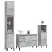 Set muebles de baño 3 piezas madera contrachapada gris hormigón