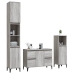 Set de muebles de baño 3 pzas madera contrachapada gris sonoma