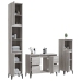 Set de muebles de baño 3 pzas madera contrachapada gris sonoma