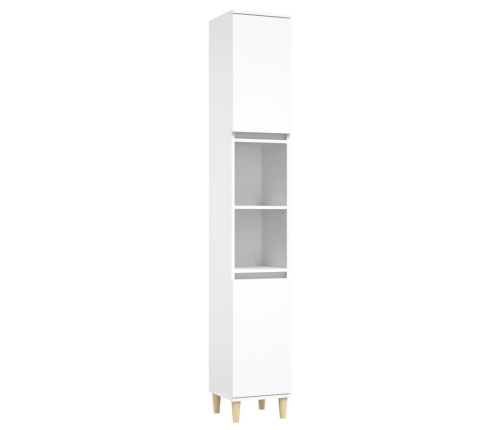 Juego de muebles de baño 3 pzas madera contrachapada blanco