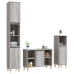 Set de muebles de baño 3 pzas madera contrachapada gris sonoma