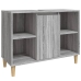 Set de muebles de baño 3 pzas madera contrachapada gris sonoma