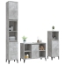 Set muebles de baño 3 piezas madera contrachapada gris hormigón