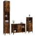 Set de muebles baño 3 pzas madera contrachapada roble ahumado