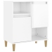 Aparadores 2 uds madera contrachapada blanco brillo 60x35x70 cm