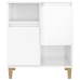 Aparadores 2 uds madera contrachapada blanco brillo 60x35x70 cm