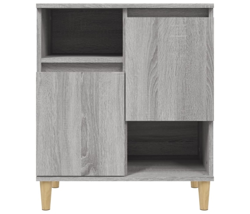 Aparadores 2 uds madera contrachapada gris Sonoma 60x35x70 cm