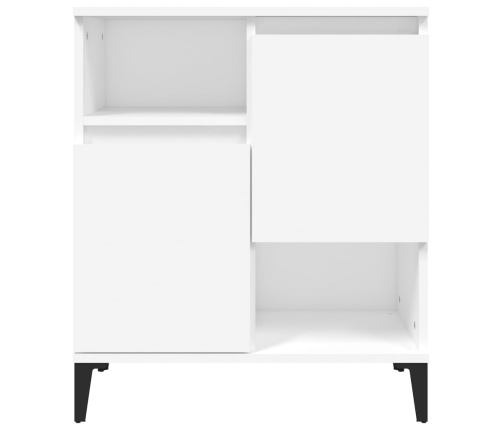 Aparadores 2 uds madera contrachapada blanco 60x35x70 cm