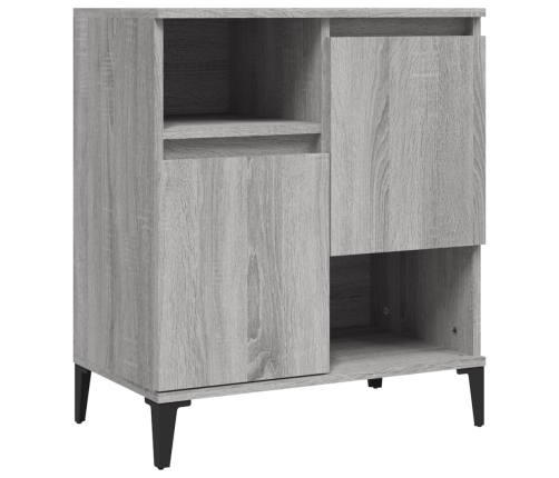 Aparadores 2 uds madera contrachapada gris Sonoma 60x35x70 cm