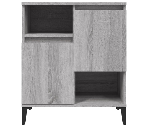 Aparadores 2 uds madera contrachapada gris Sonoma 60x35x70 cm