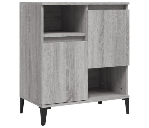 Aparadores 3 uds madera contrachapada gris Sonoma 60x35x70 cm