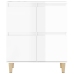 Aparadores 2 uds madera contrachapada blanco brillo 60x35x70 cm