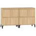 Aparadores 2 uds madera contrachapada roble Sonoma 60x35x70 cm