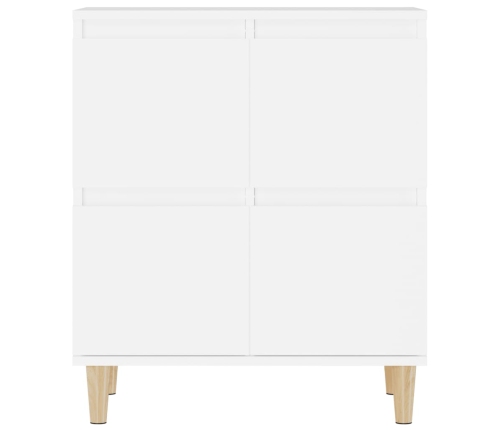 Aparadores 3 uds madera contrachapada blanco 60x35x70 cm