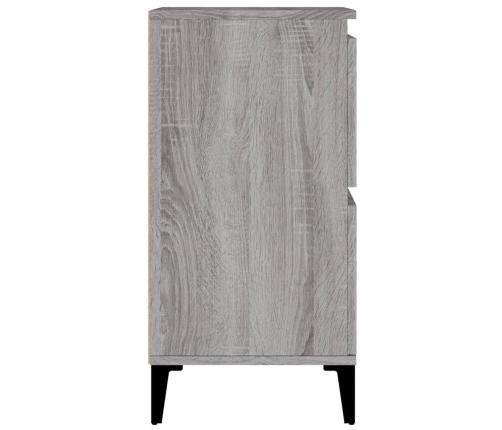 Aparadores 3 uds madera contrachapada gris Sonoma 60x35x70 cm