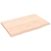 Tablero de mesa madera maciza de roble sin tratar 60x40x2 cm