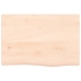 Tablero de mesa madera maciza roble sin tratar 60x40x(2-4) cm