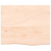 Tablero de mesa madera maciza de roble sin tratar 60x50x2 cm