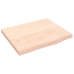 Tablero de mesa madera maciza roble sin tratar 60x50x(2-4) cm