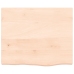 Tablero de mesa madera maciza roble sin tratar 60x50x(2-4) cm