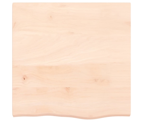 Tablero de mesa madera maciza roble sin tratar 60x60x(2-4) cm