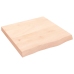 Tablero de mesa madera maciza roble sin tratar 60x60x(2-6) cm