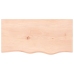 Tablero de mesa madera maciza roble sin tratar 80x40x(2-4) cm