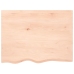 Tablero de mesa madera maciza roble sin tratar 80x60x(2-4) cm