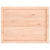 Tablero de mesa madera maciza roble sin tratar 80x60x(2-4) cm