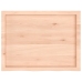 Tablero de mesa madera maciza roble sin tratar 80x60x(2-6) cm