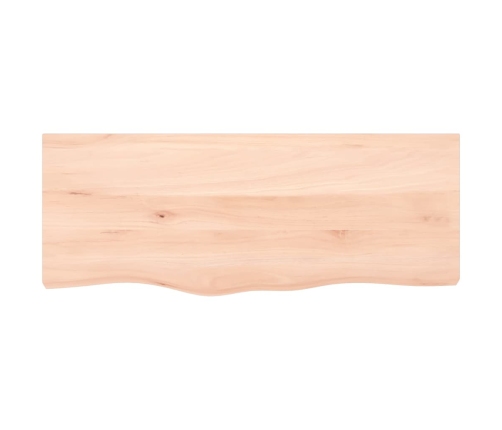 Tablero de mesa madera maciza roble sin tratar 100x40x(2-4) cm