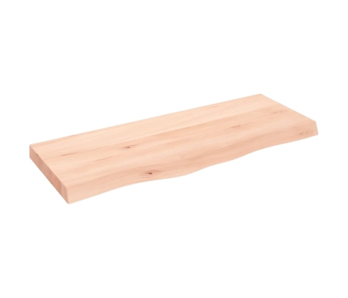 Tablero de mesa madera maciza roble sin tratar 100x40x(2-6) cm