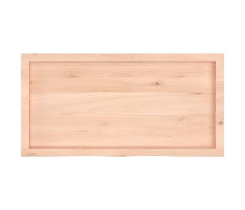 Tablero de mesa madera maciza roble sin tratar 100x50x(2-6) cm