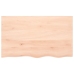 Tablero de mesa madera maciza de roble sin tratar 100x60x2 cm