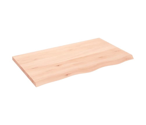 Tablero de mesa madera maciza roble sin tratar 100x60x(2-4) cm