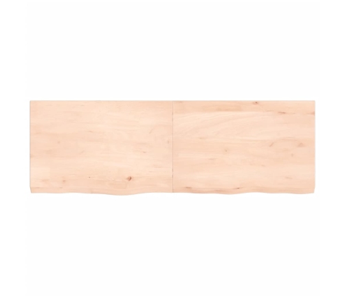 Tablero de mesa madera maciza roble sin tratar 120x40x(2-4) cm