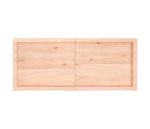 Tablero de mesa madera maciza roble sin tratar 120x50x(2-4) cm