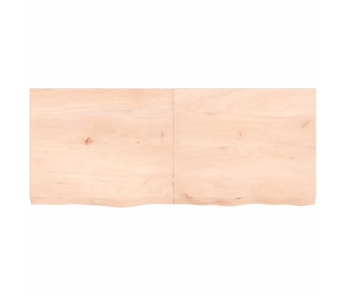 Tablero de mesa madera maciza roble sin tratar 120x50x(2-6) cm