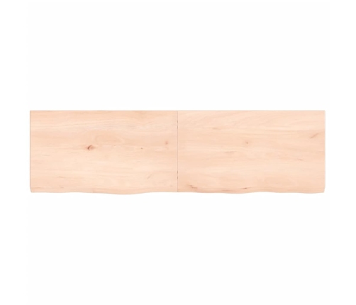 Tablero de mesa madera maciza roble sin tratar 140x40x(2-4) cm