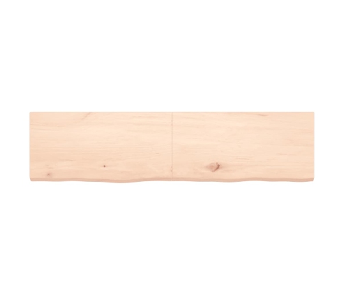 Tablero de mesa madera maciza roble sin tratar 160x40x(2-4) cm