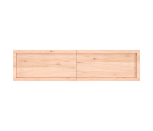 Tablero de mesa madera maciza roble sin tratar 160x40x(2-6) cm