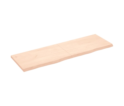 Tablero de mesa madera maciza roble sin tratar 160x50x(2-4) cm