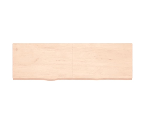 Tablero de mesa madera maciza roble sin tratar 160x50x(2-4) cm