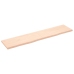 Tablero de mesa madera maciza roble sin tratar 180x40x(2-4) cm